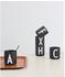 Design Letters AJ Becher Porzellan Schwarz J Design Letters schwarz/weiß