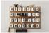 Design Letters AJ Buchstaben Becher Porzellan E Design Letters weiß/schwarz