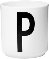 Design Letters 10201000P, Design Letters - AJ Porzellan Becher P, wei&szlig;, 30 Tage