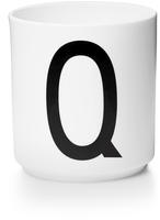 Design Letters 10201000Q, Design Letters - AJ Porzellan Becher Q, wei&szlig; Fine...