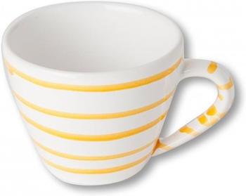 Gmundner gelbgeflammt Cappuccino Tasse gourmet 0,2 l