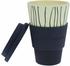 Ebos Bambusbecher Coffee-to-go Dark Stripes