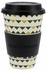 Ebos Bambusbecher Coffee-to-go Gartenparty Black and Gold
