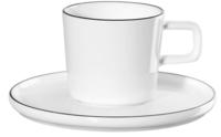 ASA SELECTION 2030113, ASA Selection oco ligne noire Espressotasse mit Unterteller,