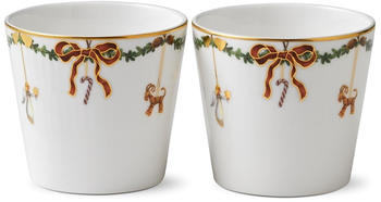 Royal Copenhagen Star Fluted Christmas Becher 2er-Pack (30 cl)
