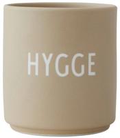 Design Letters Becher 8 cm Favourite D&auml;nische Worte Hygge beige
