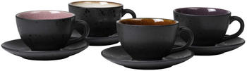 Bitz Gastro black / L)ight Tasse (0,22 L) mit Untertasse Set (4-tlg.)