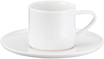 ASA A Table wei&szlig; Espressotasse mit Untertasse stapelbar (0,06 L)