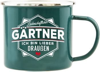 HTI-Living Becher Echter Kerl Emaille Becher Gärtner