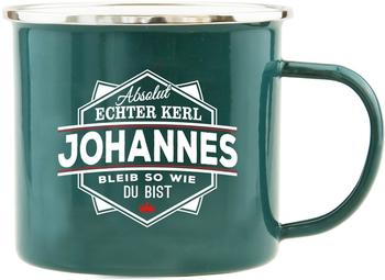 HTI-Living Becher Echter Kerl Emaille Becher Johannes