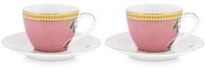 PiP Studio La Majorelle Pink Espressotasse mit Untere Set 2