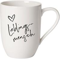 like. by Villeroy & Boch Statement Becher mit Henkel "Lieblingsmensch"