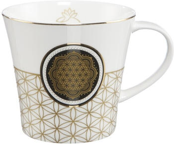 Goebel-Kunststoffe Coffee-/Tea Mug Blume des Lebens weiß 9,5 cm