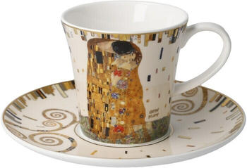 Goebel-Kunststoffe Kaffeetasse Gustav Klimt Der Kuss 8,5 cm