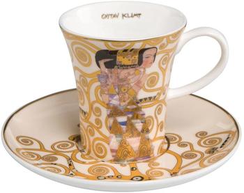Goebel-Kunststoffe Gustav Klimt Espressotasse DIE Erwartung konisch mit Goldrand