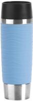 Emsa N2022600, Emsa TRAVEL MUG Waves Grande Thermobecher hellblau/edelstahl, 0,5
