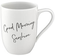 like. by Villeroy & Boch Statement Becher mit Henkel "Good Morning, Sunshine"