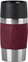 emsa Isolierbecher TRAVEL MUG COMPACT, 0,3 Liter, weinrot