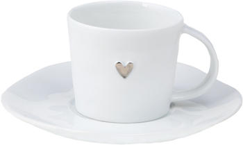 räder Espressotasse Silbernes Herz (6 cm)