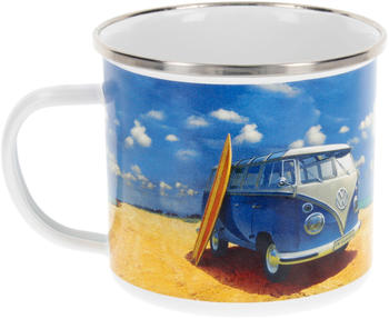 VW Collection T1 Bulli Emaille Tasse (500 ml) Beach Life