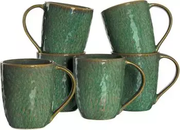 Leonardo Becher Matera gr&uuml;n 430 ml (6-tlg.)