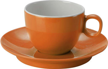 Brunner Espressotasse mit Untertasse orange
