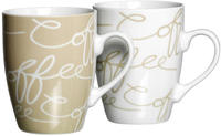 Ritzenhoff & Breker CORNELLO Kaffeebecher 250 ml creme 2er Set