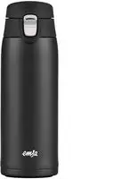 Emsa Thermobecher "Travel Mug" 0,4L, leicht, Edelstahl, Klappverschluss, 100%...