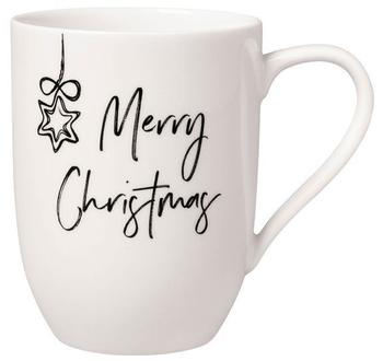 Villeroy & Boch Statement Becher mit Henkel Merry Christmas 0,34l