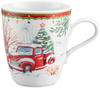 Seltmann - 65296 - Weihnachtsbecher mit Henkel, Weihnachtsauto, Porzellan,...