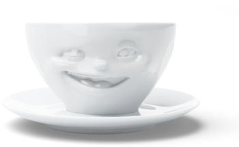 FIFTYEIGHT 3D Kaffeetasse weiß zwinkernd (200 ml)