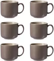 Ritzenhoff & Breker JASPER Kaffeetasse 240 ml 6er Set - Taupe