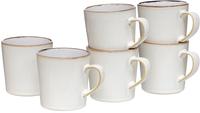 Ritzenhoff & Breker Becher "Kaffeebecher-Set Visby 6tlg, Wei&szlig;" 6-teilig