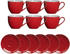 Ritzenhoff & Breker DOPPIO Espressotassen Set rot 12-teilig