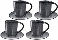 Leonardo MATERA Espresso Set 8-teilig - Anthrazit