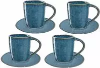 Leonardo MATERA Espresso Set 8-teilig - Blau