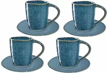 Leonardo MATERA Espresso Set blau 8-teilig