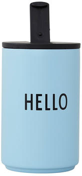 Design Letters Thermosbecher Light blue-hello