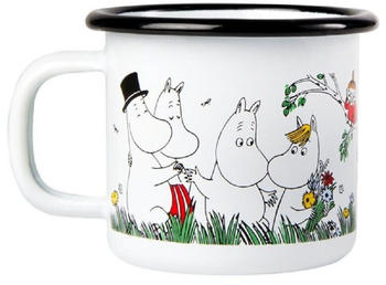 Muurla Glückliche Familie Emaille Mumintasse 1,5 dl Glada familjen