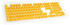 Ducky PBT Double-Shot Keycap Set Yellow DE Layout