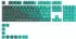 Glorious Gaming 114 GPBT Keycaps Rain Forest US-Layout