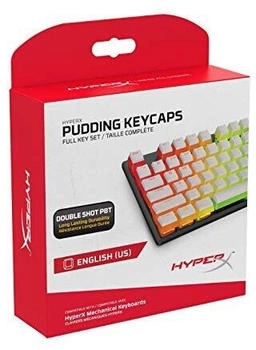 HyperX Pudding Keycaps 104 Keys White US Layout