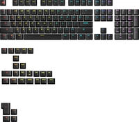 Glorious PC Gaming Race GPBT Backlit Keycaps ANSI Layout US PBT Dye-Sub - Schwarz