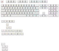 Glorious PC Gaming Race GPBT Backlit Keycaps ANSI Layout US PBT Dye-Sub - Wei&szlig;