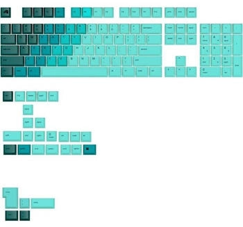 Glorious Gaming GPBT Gradient Keycaps ANSI Layout (US) PBT Dye-Sub - Rainforest 131pcs