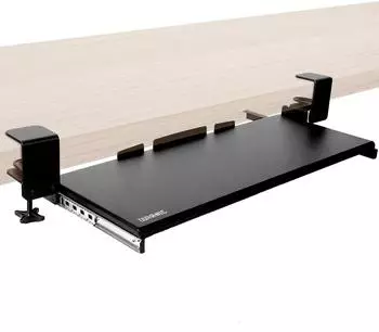 Duronic DKTPX1 Tastatur- & Maus-Ablage unter dem Schreibtisch, Klemmbefestigung, ausziehbar (DKTPX1)