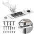 Maclean MC-156 W Untertisch-Tastaturablage, verstellbar, weiß, max. 5kg (MC-156 W)