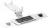 Maclean MC-156 W Untertisch-Tastaturablage, verstellbar, weiß, max. 5kg (MC-156 W)