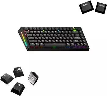 Glorious Gaming GPBT Basics Keycaps PBT, Classic Black, ANSI (GLO-KB-ACC-KC-GPBT-BA-CBLK-US)