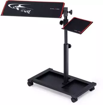 GTPlayer Tastatur- und Maushalterung h&ouml;henverstellbar 58-83cm, ergonomisch, mit Rollen (GTS07-KT-BLK)